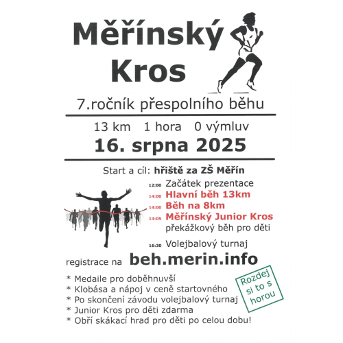 Měřínský kros a večerní volejbalový turnaj