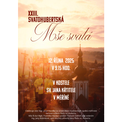 XXIII. Svatohubertská Mše svatá